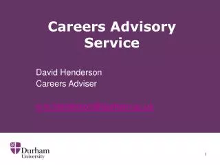 Careers Advisory Service