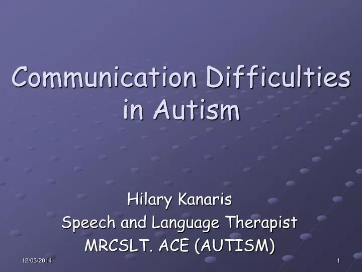 communication difficulties in autism