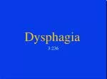 Dysphagia - slide 1