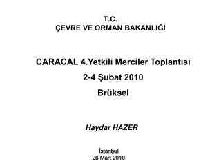 t c evre ve orman bakanli i