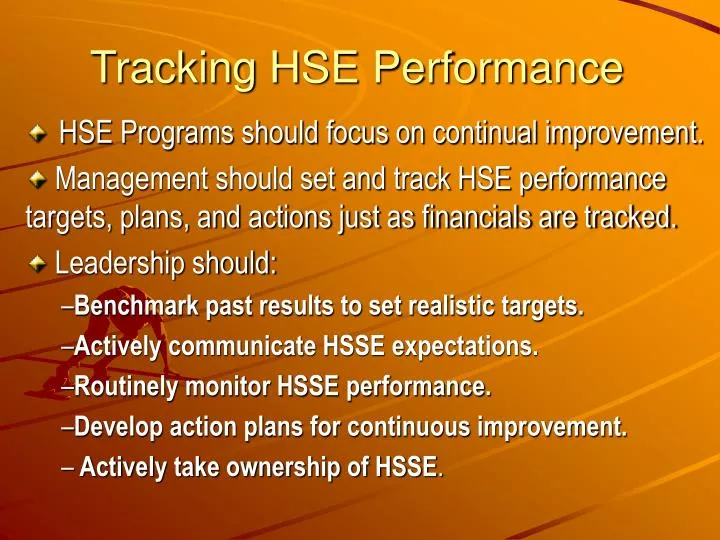 tracking hse performance