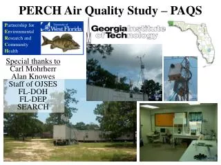 PERCH Air Quality Study – PAQS