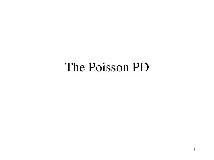 the poisson pd
