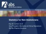 Statistics for Non-Statisticians - slide 1
