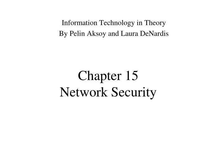 chapter 15 network security