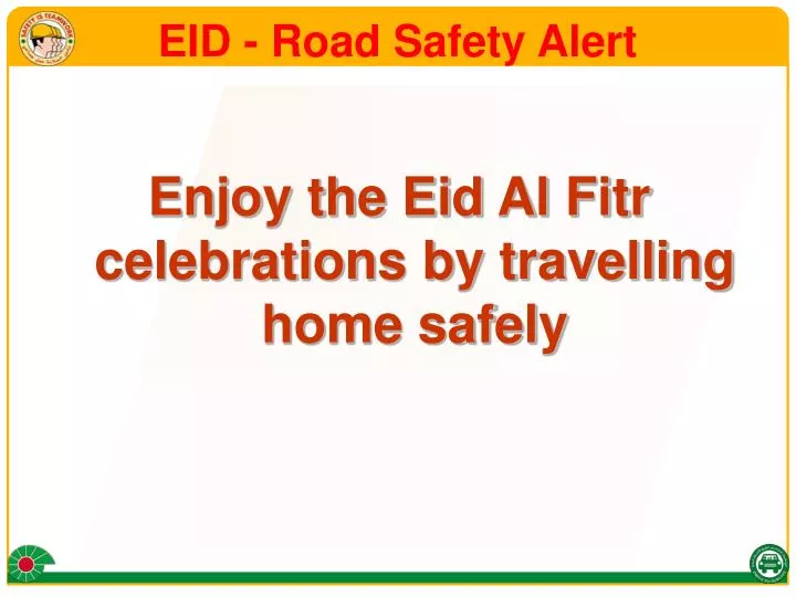 eid road safety alert