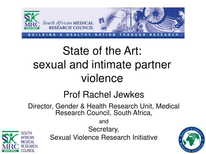 state of the art sexual and intimate partner violence