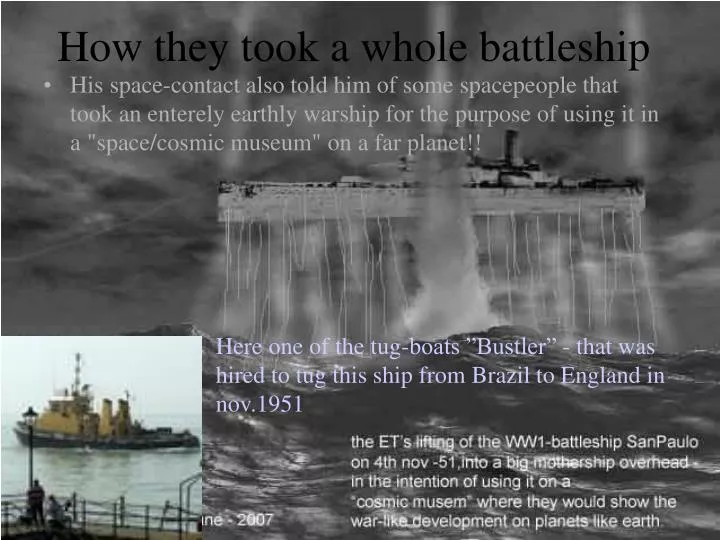 how they took a whole battleship