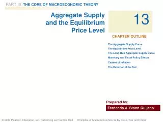 Aggregate Supply and the Equilibrium Price Level