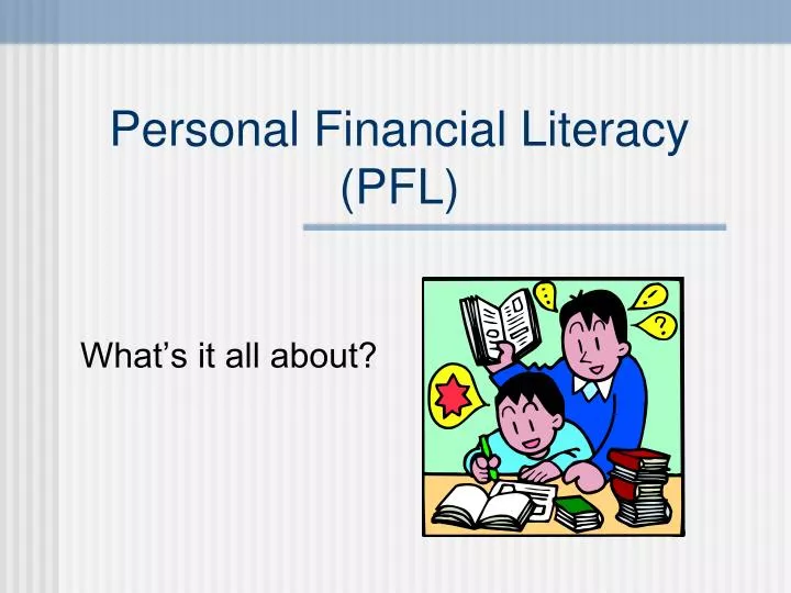 personal financial literacy pfl