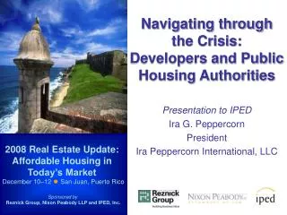 Navigating through the Crisis: Developers and Public Housing Authorities