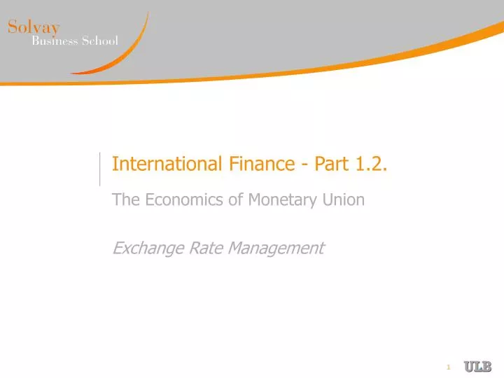 international finance part 1 2