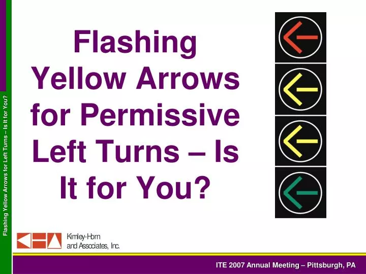flashing yellow arrows for permissive left turns is it for you