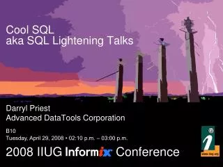 Cool SQL aka SQL Lightening Talks