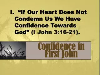 Confidence in First John