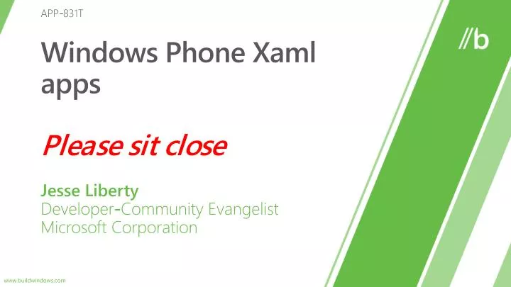 windows phone xaml apps please sit close