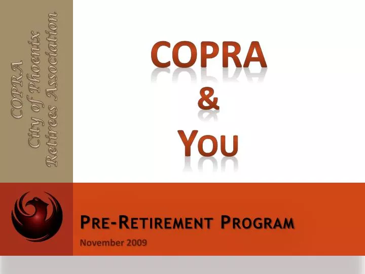 pre retirement program