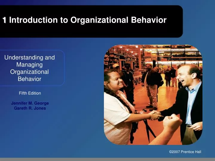 1 introduction to organizational behavior