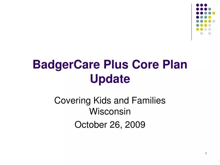 badgercare plus core plan update