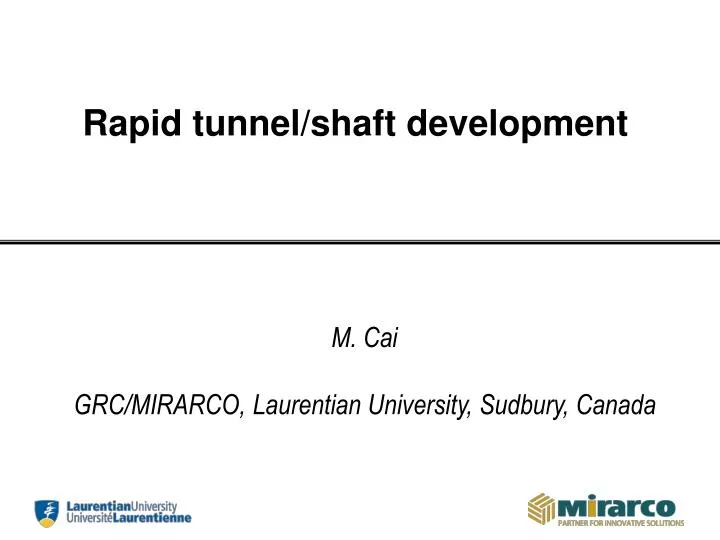 rapid tunnel shaft development