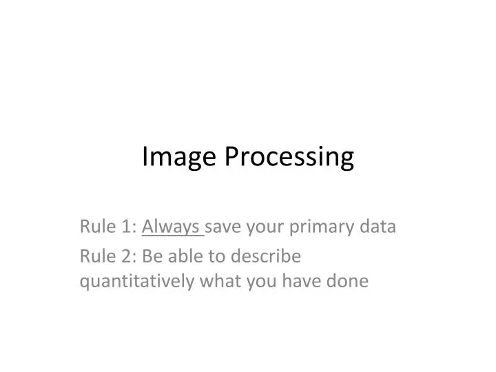 image processing