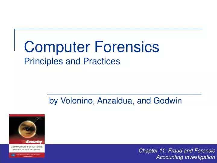 computer forensics principles and practices