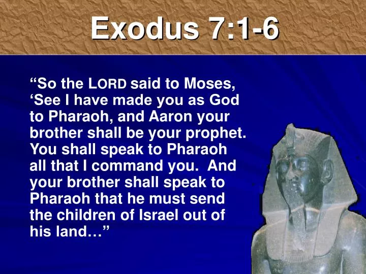 exodus 7 1 6