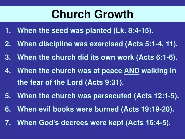 church growth