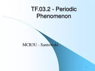 TF.03.2 - Periodic Phenomenon