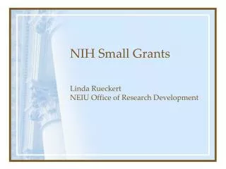 NIH Small Grants