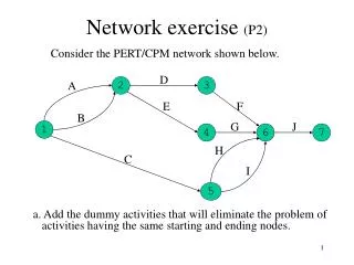 Network exercise (P2)
