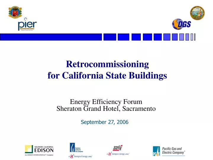 retrocommissioning for california state buildings
