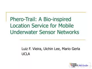 Phero-Trail: A Bio-inspired Location Service for Mobile Underwater Sensor Networks