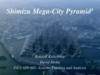 Shimizu Mega-City Pyramid 1