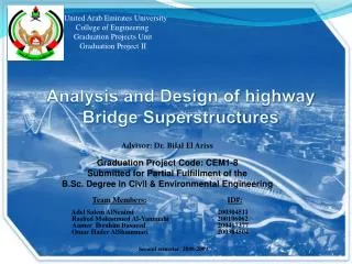 United Arab Emirates University College of Engineering Graduation Projects Unit Graduation Project II