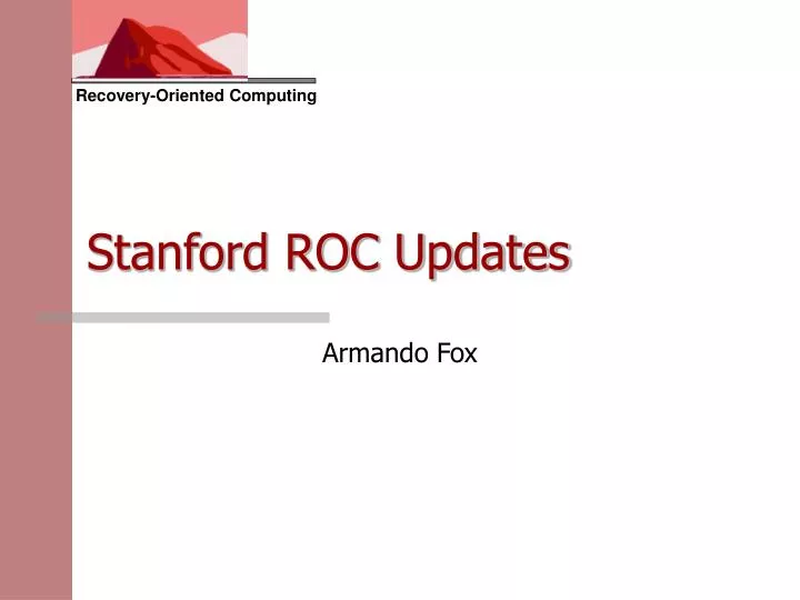 stanford roc updates