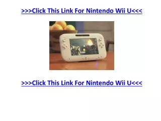 News for Nintendo Wii U Games