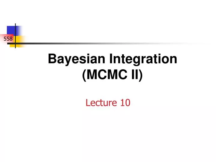 bayesian integration mcmc ii