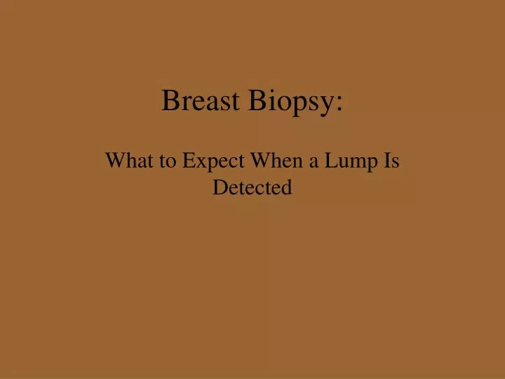 breast biopsy
