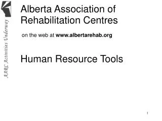 Alberta Association of Rehabilitation Centres