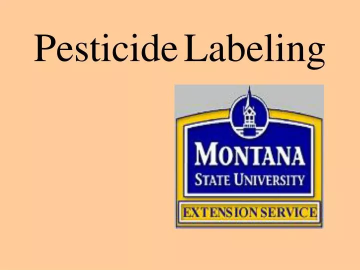 pesticide labeling