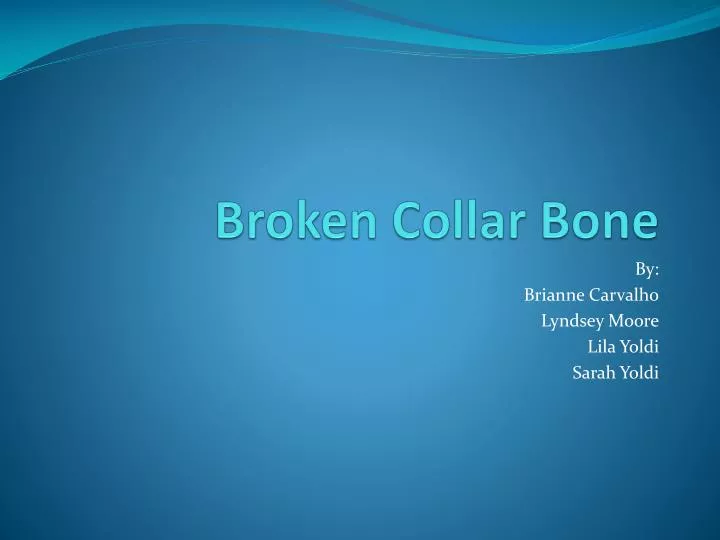 broken collar bone