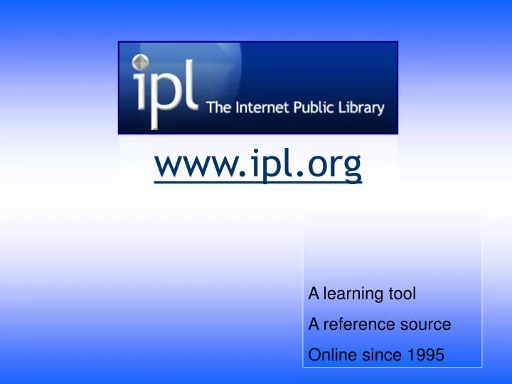 www ipl org