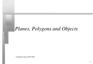 Planes, Polygons and Objects