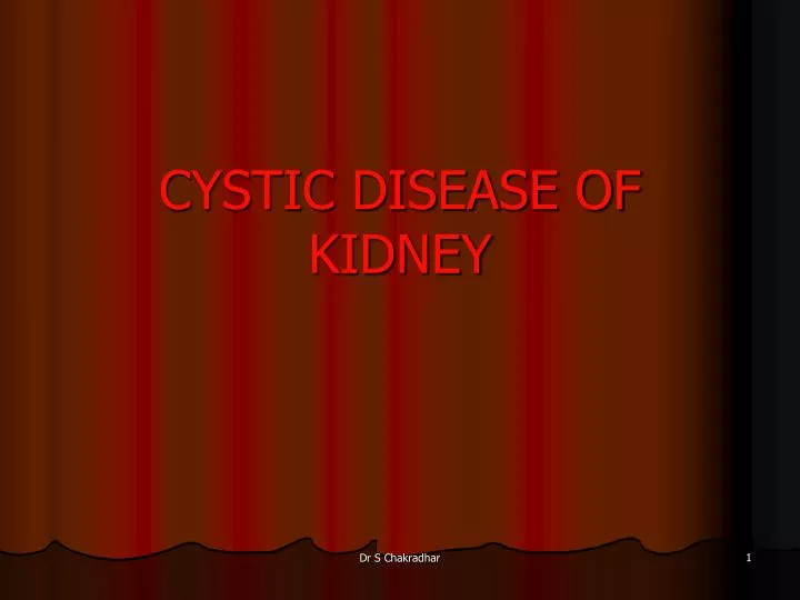 cystic disease of kidney