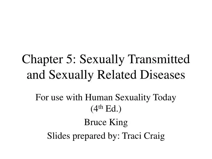 chapter 5 sexually transmitted and sexually related diseases
