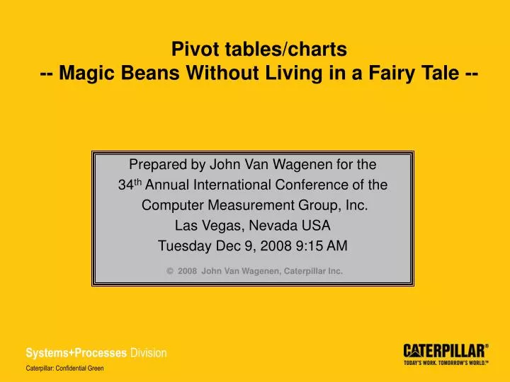 pivot tables charts magic beans without living in a fairy tale