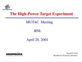 The High-Power Target Experiment