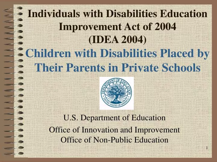 u s department of education office of innovation and improvement office of non public education