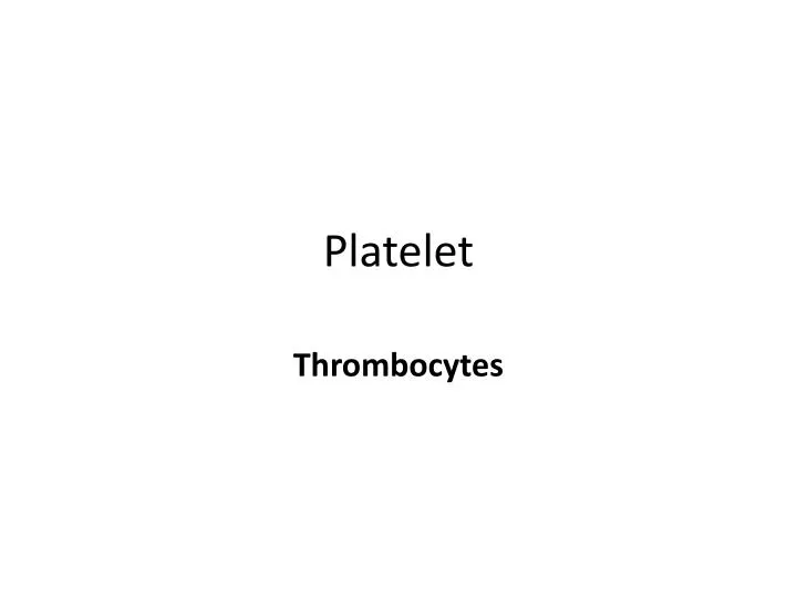 platelet